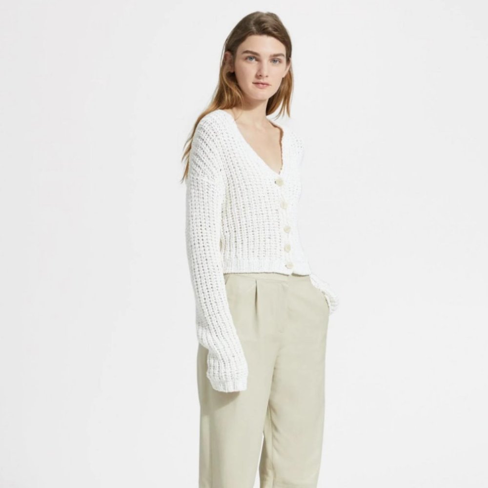 Theory Cotton Nylon Ribbed Cardigan - NWT
